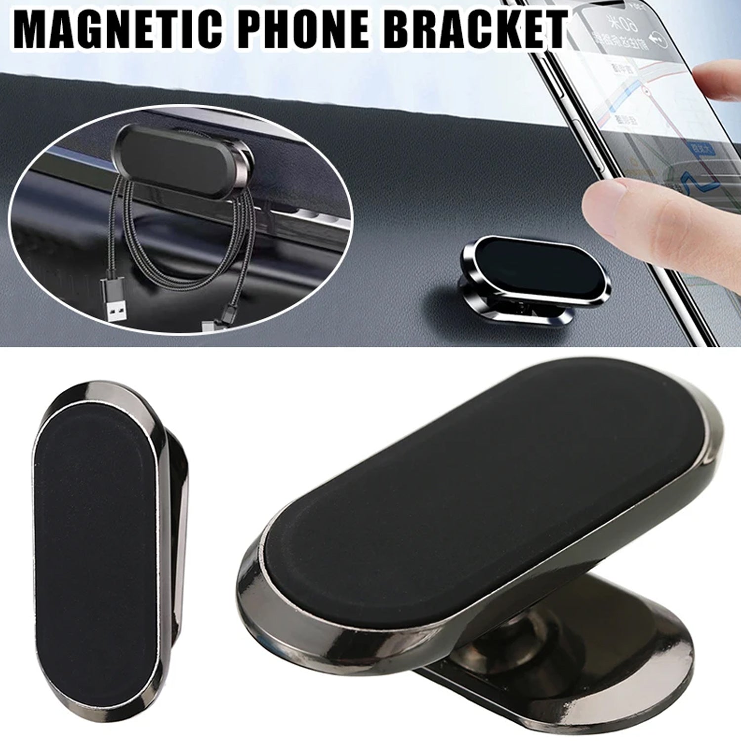 12504 Magnetic Phone Mount/Holder for Car, Super Strong Magnet Universal Car Mount, Dashboard 360° Rotation for Car, Desk, Office, Home & Kitchen for All Smart phones (1 Pc) 12504 Magnetic Phone Mount/Holder for Car, Super Strong Magnet Universal Car Mount, Dashboard 360° Rotation for Car, Desk, Office, Home & Kitchen for All Smart phones (1 Pc)